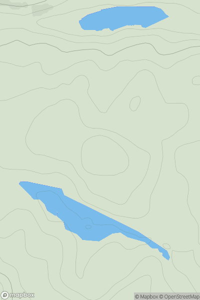 Thumbnail image for Meall na h-Airighe Riabhaich [Loch Maree to Loch Broom] showing contour plot for surrounding peak